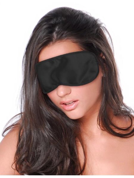 Czarna maska na oczy krępowanie sex BDSM bondage - 3