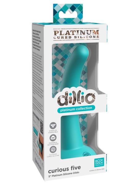 Dildo z przyssawką zakrzywione analne małe 14cm