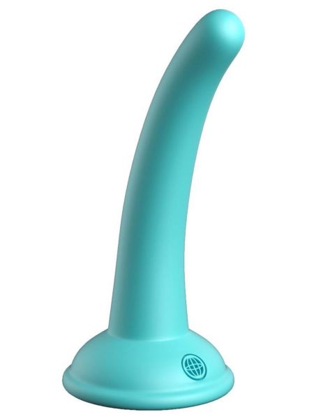 Dildo z przyssawką zakrzywione analne małe 14cm - 2