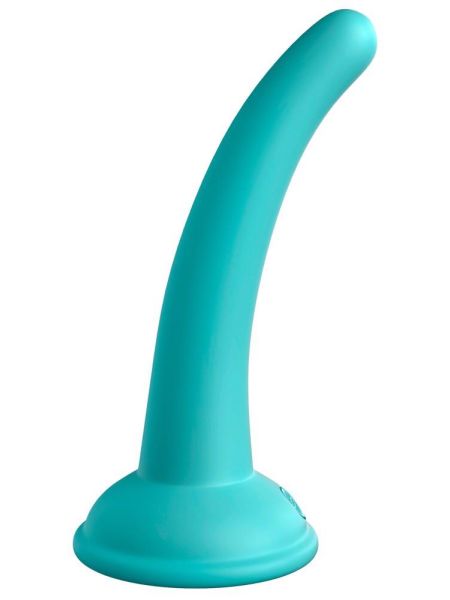 Dildo z przyssawką zakrzywione analne małe 14cm - 4