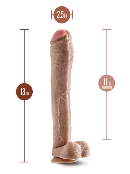 Duże dildo realistyczne sztuczny wielki penis 33cm - 4