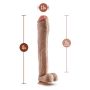 Duże dildo realistyczne sztuczny wielki penis 33cm - 5