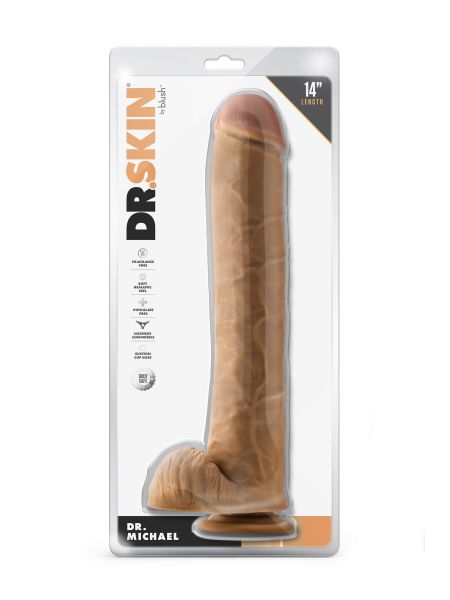 Realistyczne dildo penis duży wielki mega sex 35cm - 6