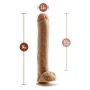 Realistyczne dildo penis duży wielki mega sex 35cm - 5