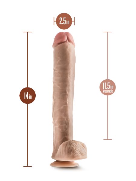 Realistyczne dildo penis duży wielki mega sex 35cm - 5