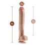 Realistyczne dildo penis duży wielki mega sex 35cm - 5