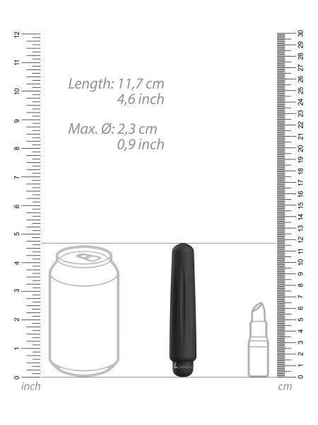 Podręczny mini wibrator sex masażer 11cm 10 trybów - 5