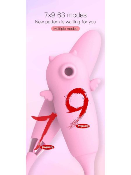 Wielofunkcyjny masażer łechtaczki jajko wibrujące (pink) - 15