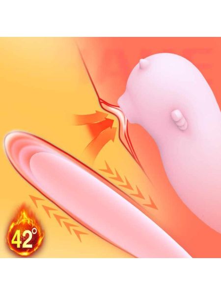 Wielofunkcyjny masażer łechtaczki jajko wibrujące (pink) - 3