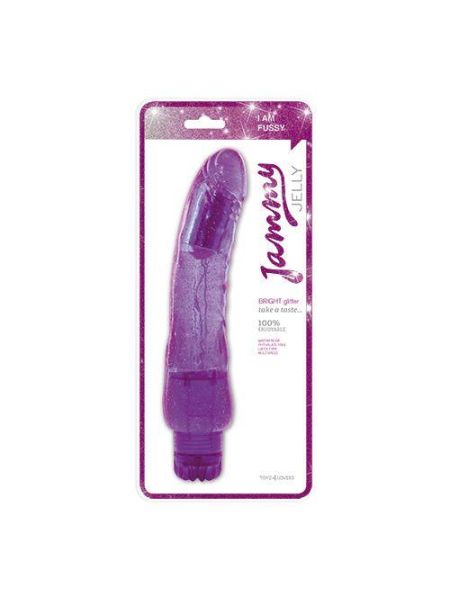Wibrator z brokatem naturalny realistyczny penis - 2