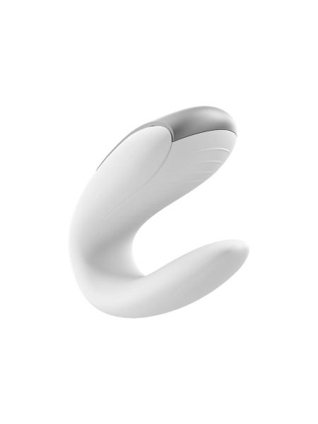 Wibrator dla par Satisfyer Double Fun aplikacja biały - 4