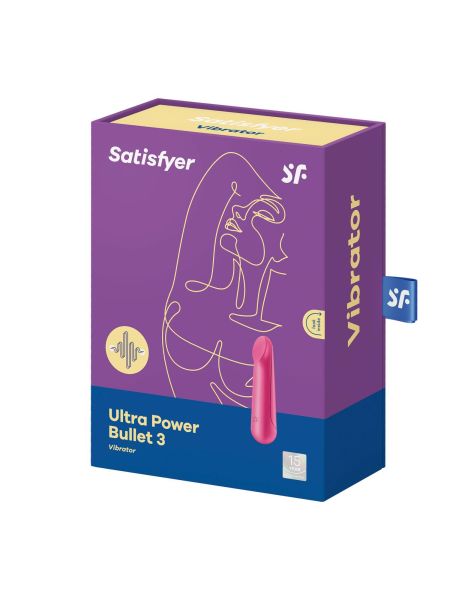 Wibrator masażer Satisfyer Ultra Power Bullet 3 czerwony - 3