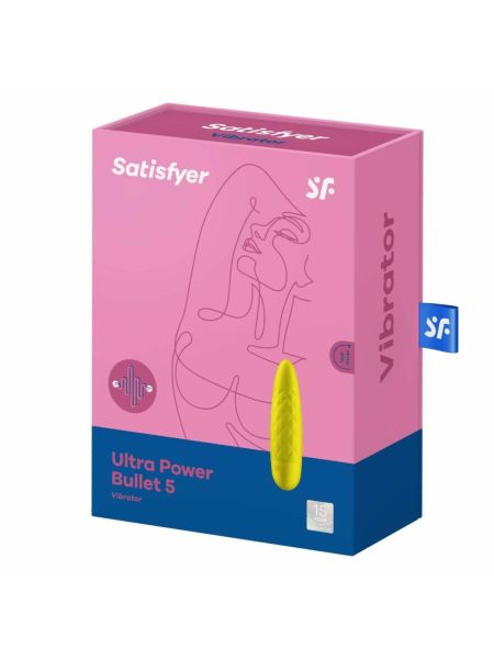 Wibrator stymulator Satisfyer Ultra Power Bullet 5 żółty - 6