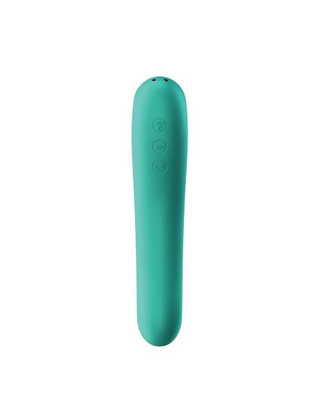 Wibrator stymulator powietrzny Satisfyer Dual Kiss zielony - 2