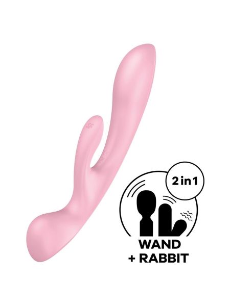 Wibrator króliczek masaż łechtaczki  satisfyer róż - 2