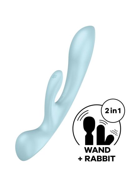 Króliczek wibrator masaż łechtaczki satisfyer blue - 2