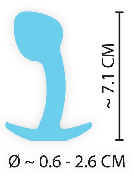 Korek analny dla początkujących mały wąski 7 cm - 5