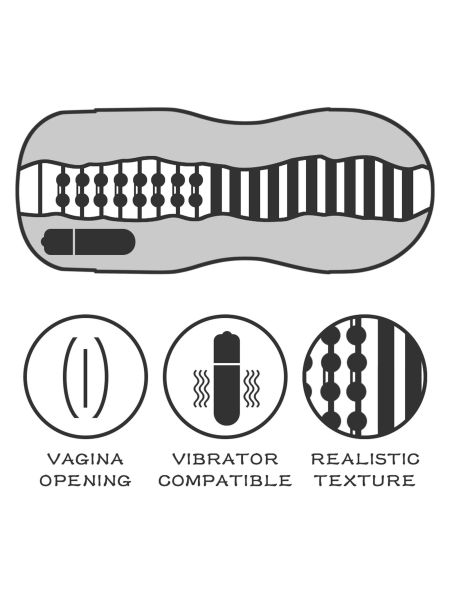 Masturbator ciasna wagina realistyczna wibracje sztuczna pochwa ciasna - 3