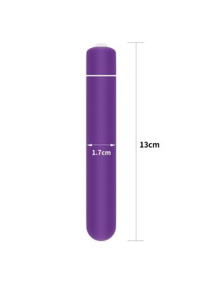 Wibrator patyk mały fioletowy  10 trybów 13 cm - image 2