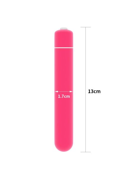 Mały różowy wibrator w kształcie patyka 10 trybów - 3