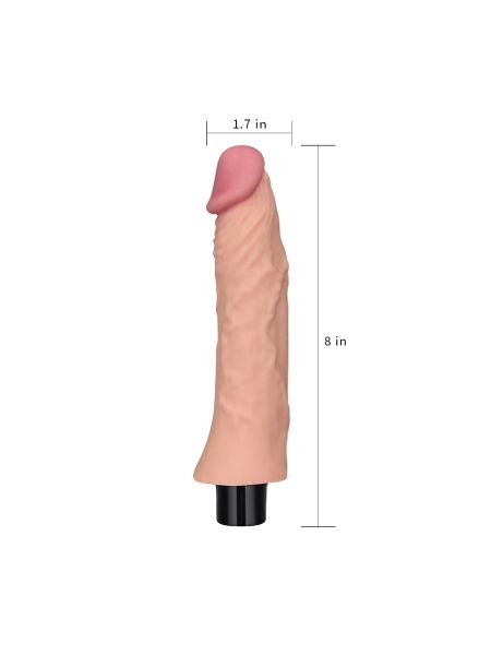 Wibrator duży miękki realistyczny penis 21,8cm - 4