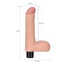 Realistyczny wibrator penis z jadrami 17 cm - 9