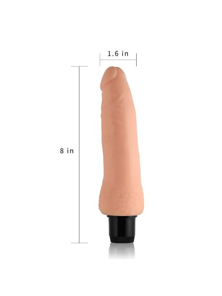 Wibrator realistyczny penis z wibracjami 20 cm - 6