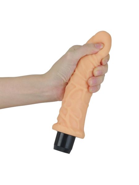 Wibrator naturalny żylasty penis z wibracją 20 cm - 2