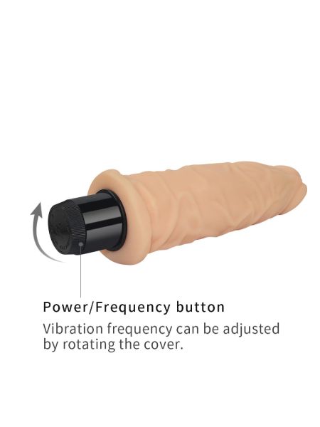 Wibrator naturalny żylasty penis z wibracją 20 cm - 4