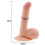 Żylaste dildo realistyczne z przyssawką 18 cm - 7