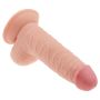 Dildo grube żylaste z przyssawką i jadrami 18 cm - 6