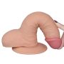 Dildo grube żylaste z przyssawką i jadrami 18 cm - 7