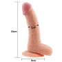 Dildo grube żylaste z przyssawką i jadrami 18 cm - 7