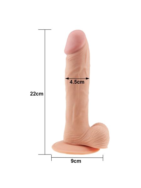 Dildo potężny penis realistyczny przyssawka 22 cm - 7