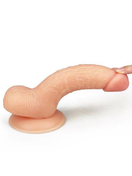 Gruby penis wyżyłowany  z przyssawką dildo 18 cm - 11