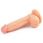 Penis wyżyłowany gruby z przyssawką dildo 18 cm - 3