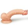 Penis wyżyłowany gruby z przyssawką dildo 18 cm - 11
