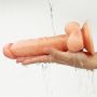 Penis giętki żyły gruby z przyssawką dildo 20 cm - 5