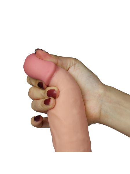 Penis realistyczne dildo z jądrami i wibracjami 21,5 cm - 6