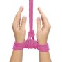 Sznur do wiązania rąk i nóg BDSM 10 m kolor różowy - 6