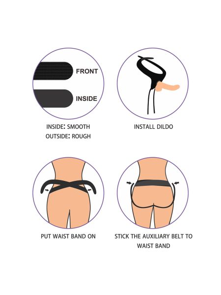 dildo strap-on realistyczny wygląd elastyczny giętki 19 cm - 10