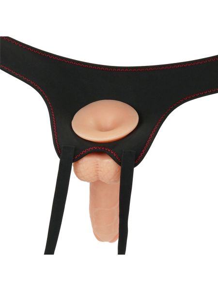 Strap-on dildo elastyczne realistyczny penis 21 cm - 15