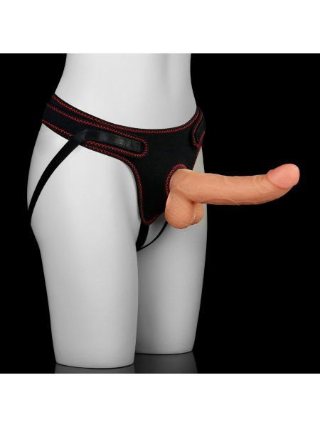 Strap-on dildo elastyczne realistyczny penis 21 cm - 22