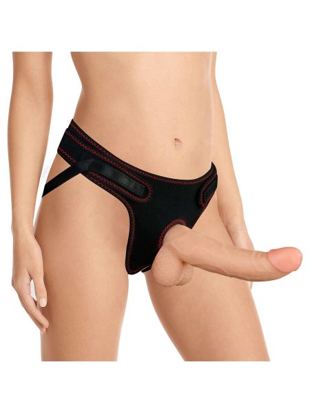 Strap-on dildo elastyczne realistyczny penis 21 cm - 4