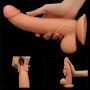 Strap-on dildo elastyczne realistyczny penis 21 cm - 22