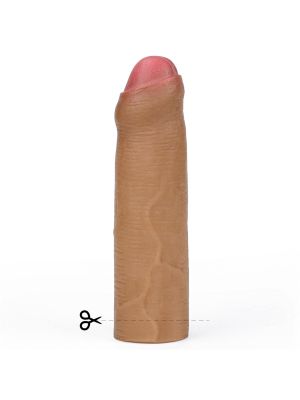 Sylikonowa realistyczna nakładka powiększająca penisa 16,5 cm - image 2