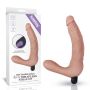 Realistyczne podwójne dildo z wypustkami strap-on - 2