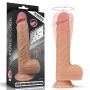 Sztuczny dildo z jądrami realistyczne obrotowe - 2