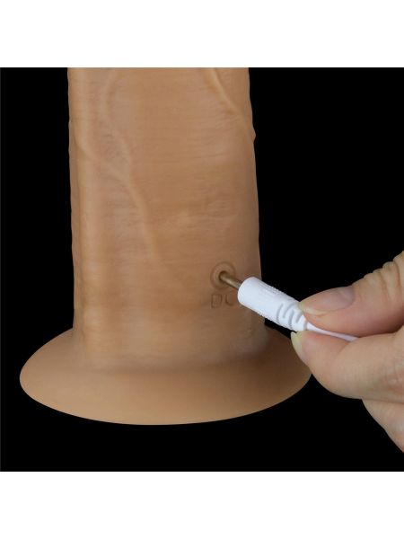 Silikonowe realistyczne  żylaste sex dildo z przyssawką 26 cm - 17