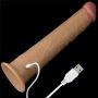 Silikonowe realistyczne  żylaste sex dildo z przyssawką 26 cm - 14